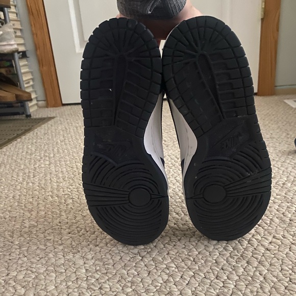 SIZE 7Y nike high dunks white/midnight navy - Picture 6 of 7